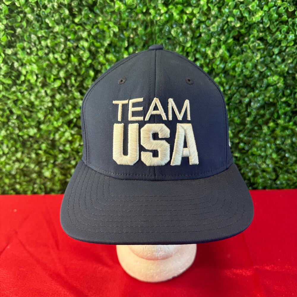 Team USA Olympic Games Baseball Cap - Adjustable Adult Hat - Navy Blue
